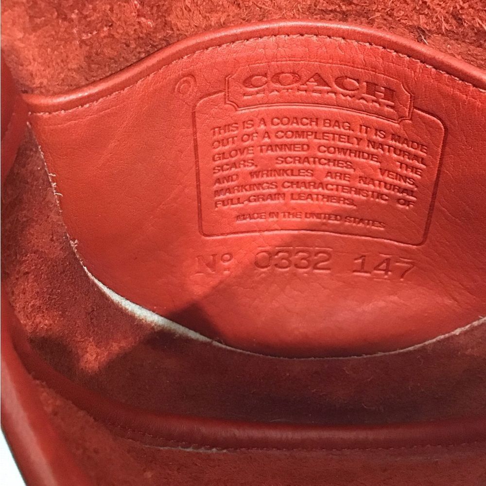 Coach Vintage Red Mini Crossbody Belt Bag Style #9826 - Picture 3 of 13